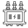 power transformer line icon. Elements of energy illustration icons. Signs, symbols can be used for web, logo, mobile app, UI, UX on white background